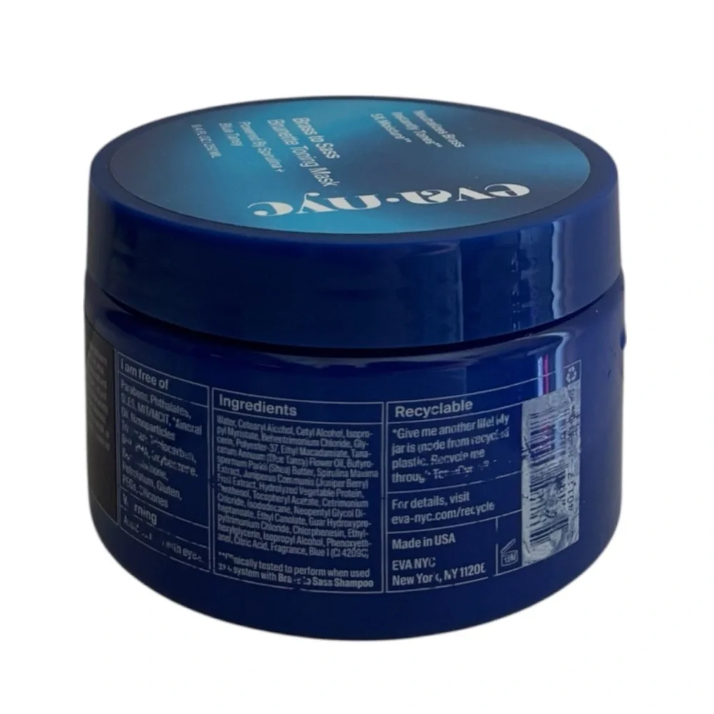 Eva NYC Brass to Sass Brunette Toning Mask 8.4oz 5x moisture Neutralizes brass